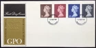 GB GPO 1969 High Value Machin Set on Unaddressed First Day Cover, FDI Windsor