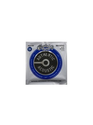 Martin Guitar Strings Acoustic 3 Sets Medium 80/20 Bronze MA150