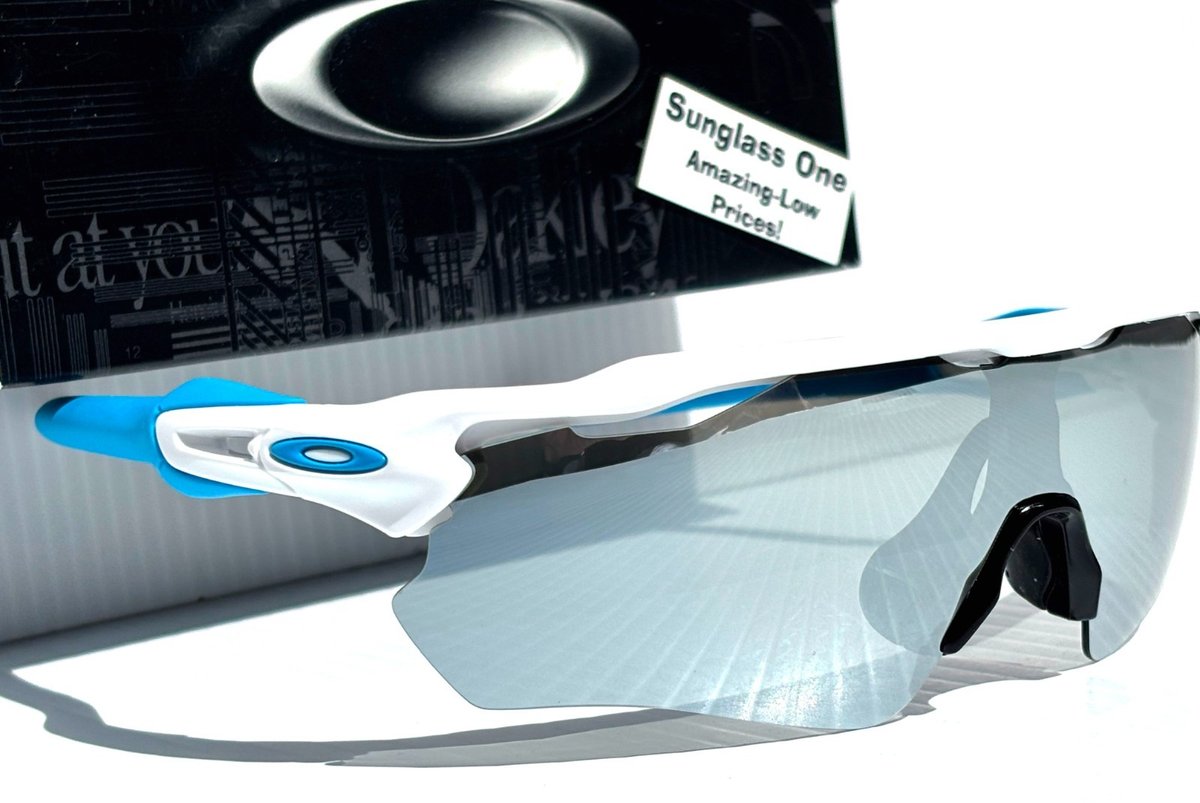 NEW Oakley RADAR EV PATH White POLARIZED Galaxy Chrome Lens