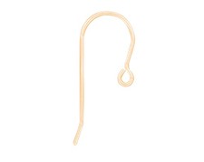 Ear Wire French Hook 10 x USA French Ear Wire - Gold Plated - Nickel Free