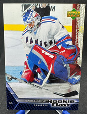 2005-06 Upper Deck Rookie Class #3 Henrik Lundqvist Rookie Card New York Rangers. rookie card picture