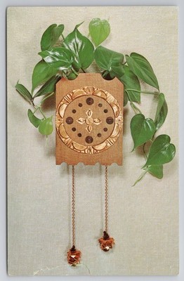 Rus-Tic Tock Clock Des Moines Iowa IA Unp Chrome Postcard