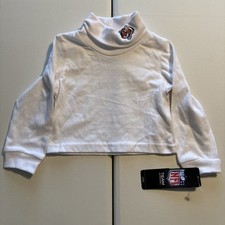 NWT Kids 2T NFL Team Apparel Cincinnati Bengals LS Turtle Neck White T-Shirt