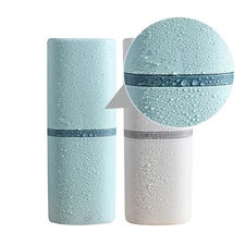  2 Pcs Toothbrush Carrying Case Travel Organizer and Toothpaste Couple Container