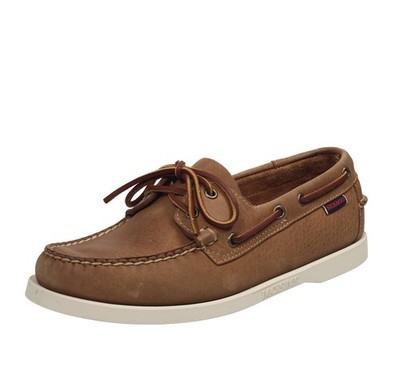 Sebago Docksides Portland Crazy Horse - Ledersegel braun - Größe 43,5 [9,5