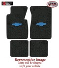 1965-1970 Chevrolet Impala Loop Carpet Floor Mat Set with Blue Bowtie Logo - ACC