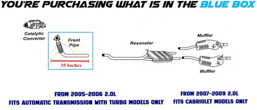 Stainless Steel Direct-fit Front Flex Pipe fits: 2005-2009 Audi A4 Quattro 2.0L - Picture 3 of 9
