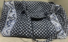 Vintage Vera Bradley Nantucket Navy Betsy Hampton XL Large 22  Duffle Bag Purse