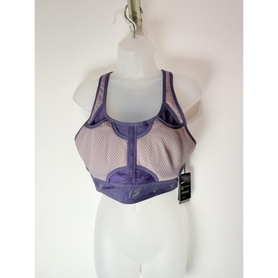 NWT Nike Womens Purple Mesh Racerback Bra XL Dri-Fit Ultrabreathe