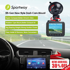 S503 Suction Cup Dash Cam Mount Holder 5th Gen with 3pcs 360 Rotating Joint...