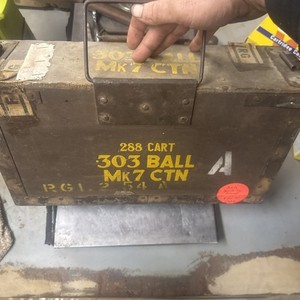 1944 WWII  303 ball wooden ammo box