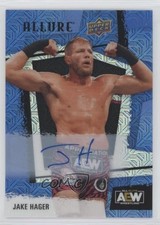 2022 Upper Deck Allure AEW Blue Line Auto 20/35 Jake Hager #75 Auto 8x7