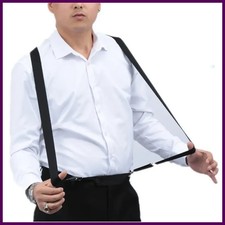 Tirantes el sticos ajustables para hombre y mujer con espalda en X