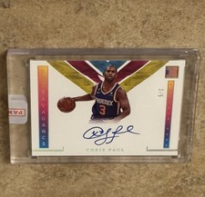 2022 Chris Paul Impeccable Extravagance Holo Gold On Card Auto 3/5 Jersey Match!