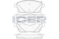 Bremsbelagsatz Vorne Mando-System FüR Opel Astra J P10 Caravan Ab 09-> 22279077