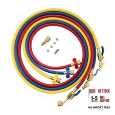 A2l Refrigerant Hose Set With Ball Valve 60 With 14 Left Handed R454b A2l Refrigerant Hose Set With Ball Valve 60 With 14 Left Handed R454b