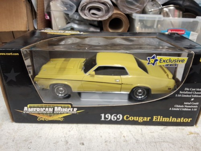 #ad 1 18 ERTL American Muscle 1969 Mercury Cougar Eliminator Exclusive Diecast Car $110.00
