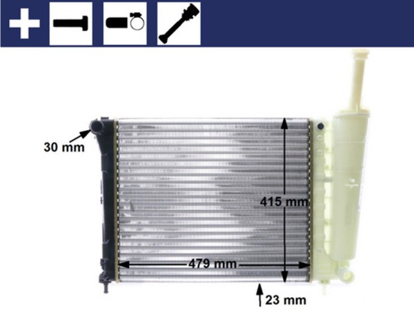 MotorküHler WasserküHler Mahle CR 1859 000S FüR Ford RU8 500 KA Fiat 312AXA1A-image