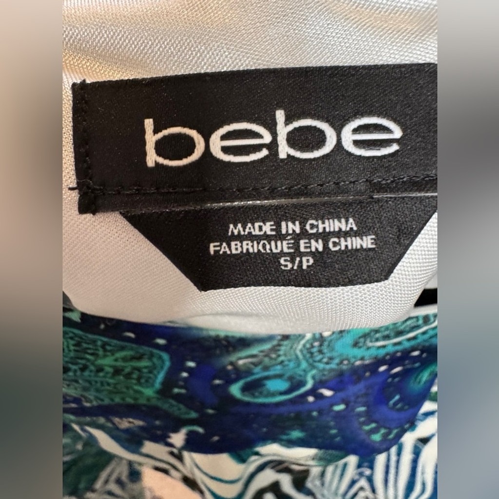 Bebe Multicolor Patterned Crop Top. Lined. Size S… - image 7