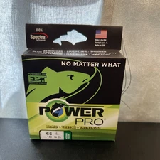 Power Pro Spectra Fiber Braided Fishing Line Moss Green 150 YD 65 LB