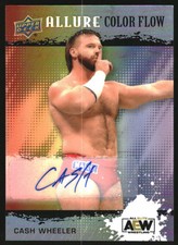 2022 Upper Deck Allure AEW Color Flow Autographs #R4 Cash Wheeler Auto