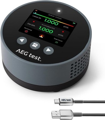  AEGTEST HOUND-1085 Tragbarer Radondetektor, Langzeit-Radonüberwachung für Zuhause
