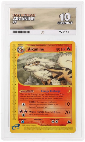 Arcanine graded ACE 10 for sale on eBay