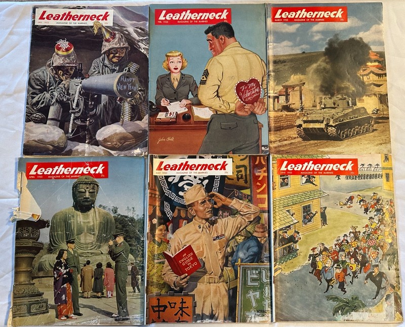 Leatherneck Magazine 1953 Lot of 11