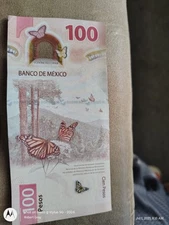 Mexican 100 PESOS 2023 Banknote FC Series - MEXICO Cien Bill - Mariposa Monarca