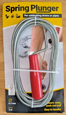 MARKENLOS Rohrreinigungsspirale Rohrreinigungswelle Spirale Abfluss Rohrreinigung Toilette