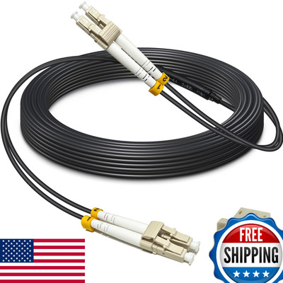 YUTIANHOME 30m LC-LC Duplex OM3 Armored Fiber Optic Patch Cable 40Gb Outdoor