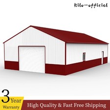 51x31x18 Metal Garage Barn Shed w/Electric Roller Shutter Door Carport 1581Sq.ft