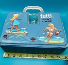 Vintage 1965 Tutti Doll Play Case • Blue Carrying Case Made By Mattel • Barbie — photo 10