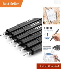 0.25mm Ultra Fine Point Pens - Waterproof No Smear for Artists and Writers