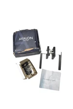 Avalon Design Modern Door Lever Handle Privacy Passage Lock Set Black Chrome