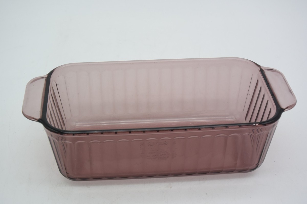 Pyrex 213-S Purple 1.5 Qt Casserole Bread Loaf Pan Baking Dish 8.5