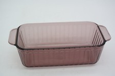 Pyrex 213-S Purple 1.5 Quart 8.5x4.5x2.5 Casserole Bread Glass Baking Dish