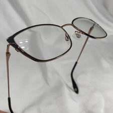 Fysh Eyeglasses Frames ONLY Designer Black Rose Gold 3663 S200 Cat Eye