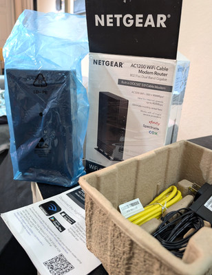 OPEN BOX NETGEAR Cable Modem with Built-in WiFi Router Model C6230 AC1200
