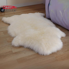 Woolous Sheepskin Rug, New Zealand Large Genuine Natural Lambskin Fur Fluffy Are