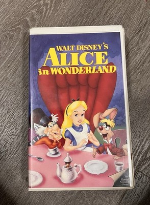 Walt Disney Alice in Wonderland Classic VHS NTSC Animation Fantasy