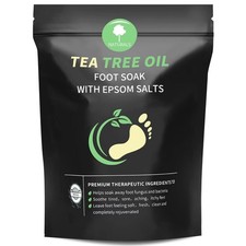 Tea Tree Oil Foot Soak with Epsom Salt - Pedicure Foot Spa for Toenail Fungus...