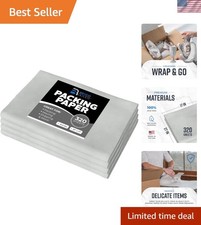 320 Gray-White Newsprint Packing Sheets - Essential for Moving & Wrapping