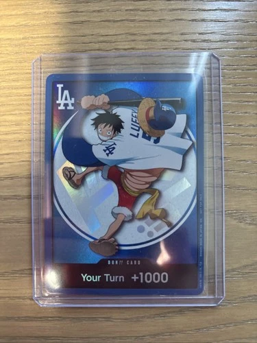 ONE PIECE LOS ANGELES DODGERS MONKEY D. LUFFY YOUR TURN +1000 CARD PROMO 7/2/26