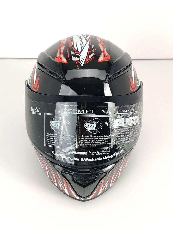 CASCO GoolRC negro/rojo para motocicleta (L) - Imagen 2 de 4