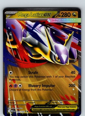 Mega Latias ex 100/132 2025 Mega Evolutions Base Holo Double Rare