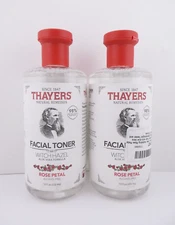 Thayers Rose Petal Witch Hazel Facial Toner, 12 fl oz ea  ALCOHOL FREE - 2 pack