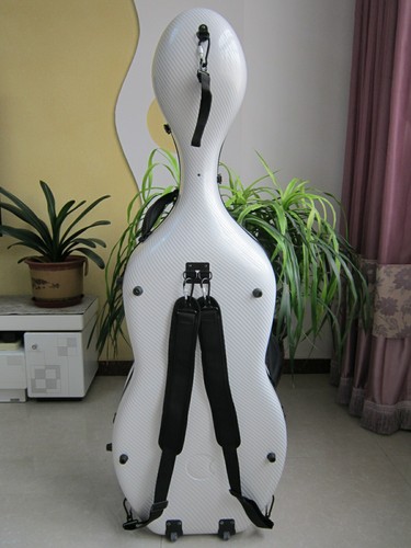 New 4/4 Cello Case Mixed Carbon Fiber Cello Box Light strong Hard Case For Cello - Picture 5 of 12