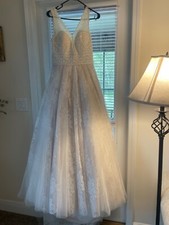 white wedding dress size 10