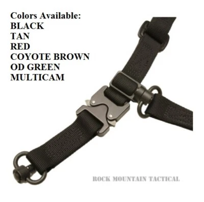 Savvy Sniper QUAD X COBRA Buckle Sling DUAL QD Swivel w AMBI Single Adapter NEW